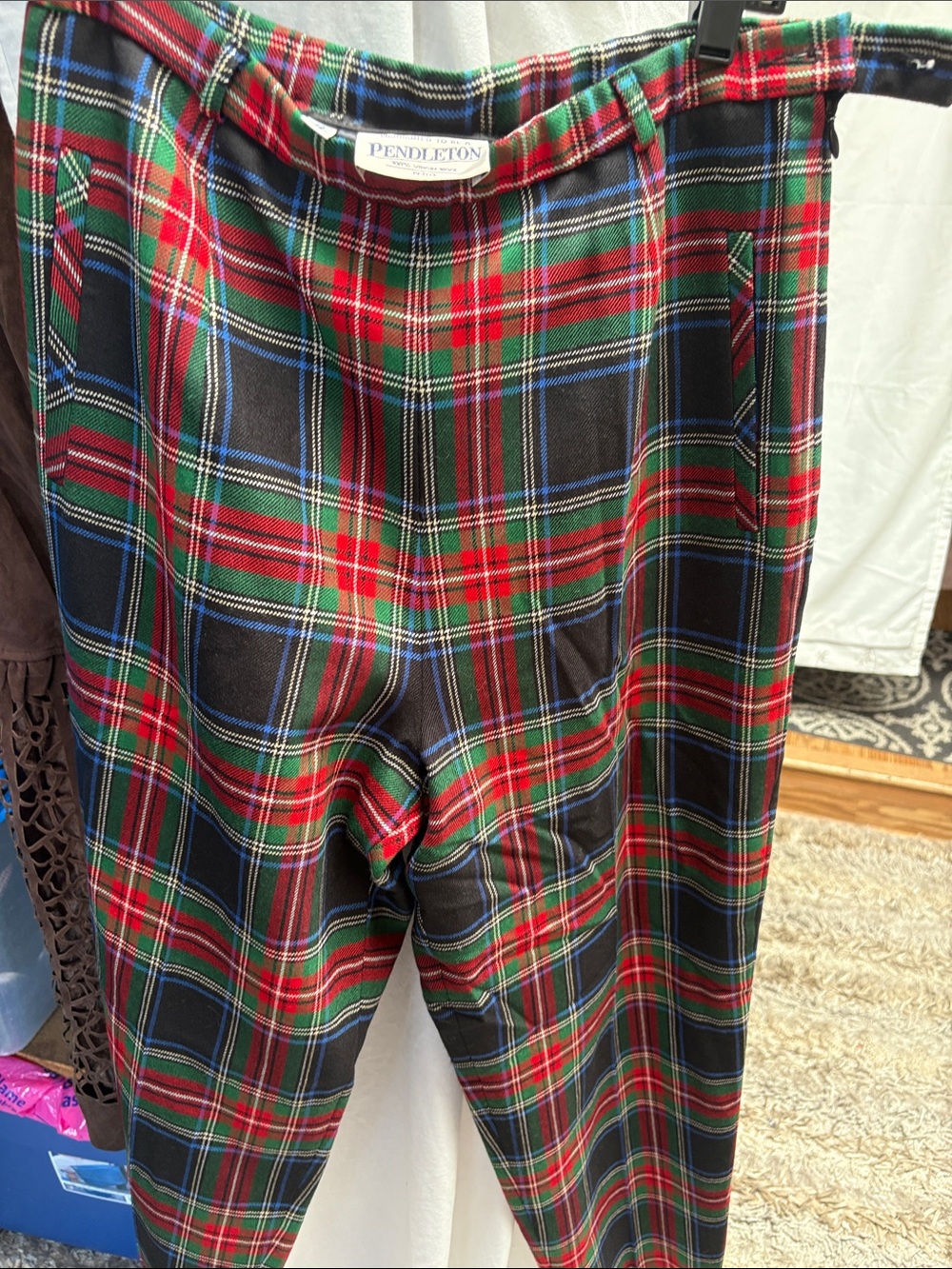 Pendleton Red, Green & Black Tartan Men's Pants